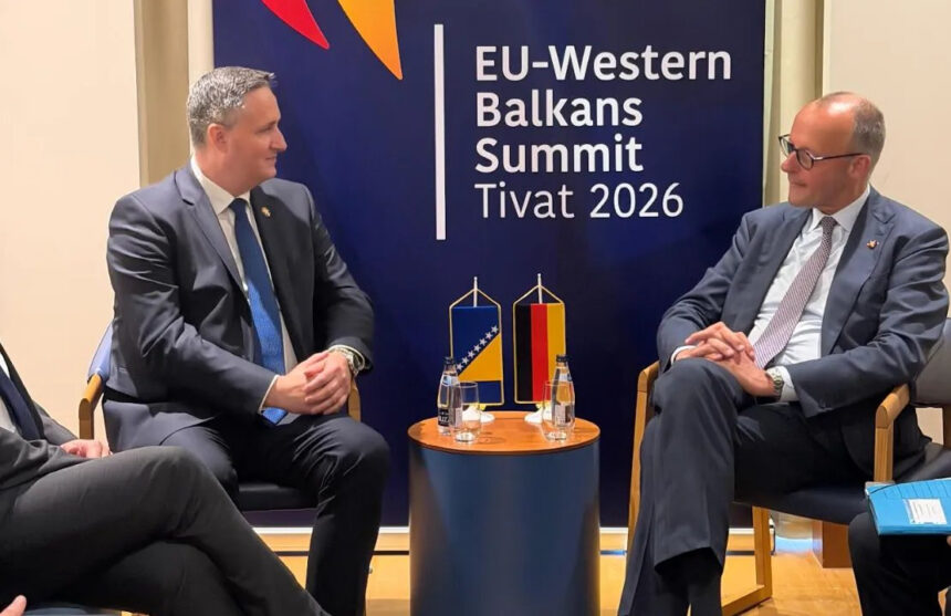 Bećirović s Merzom o evropskim integracijama, ekonomskoj saradnji i izboru novog visokog predstavnika