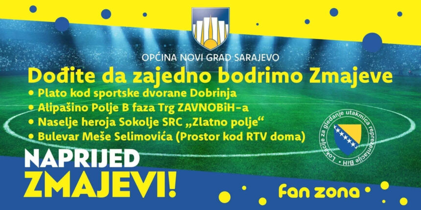 Općina Novi Grad pripremila četiri Fan zone za gledanje utakmica SP i Zmajeva