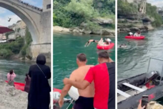 UZNEMIRUJUĆI SNIMAK Pogledajte dramatično spašavanje muškarca koji je nakon skoka sa Starog mosta nestao pod vodom