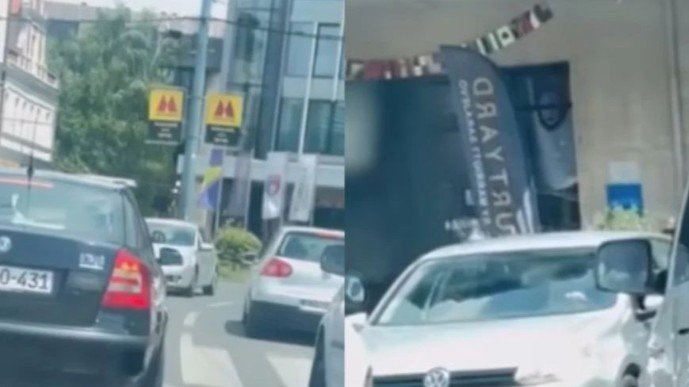 Opasna vožnja u centru Sarajeva: Ušao u suprotnu traku kod Skenderije
