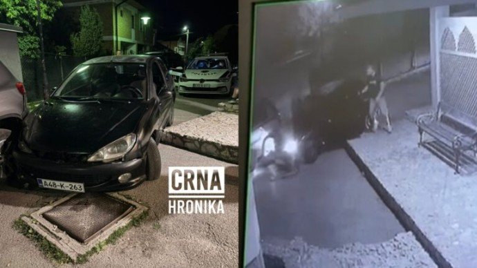 Ukradenim automobilom udario drugo vozilo ispred džamije pa pobjegao
