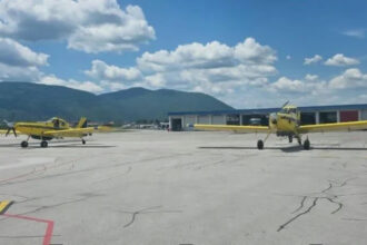 Vjetar im onemogućio gašenje požara u Hercegovini: Air tractori bili prinuđeni sletjeti na Sarajevski aerodrom
