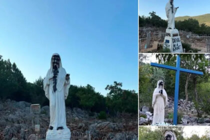 Muškarac u Međugorju izazvao požar i ispisao grafite