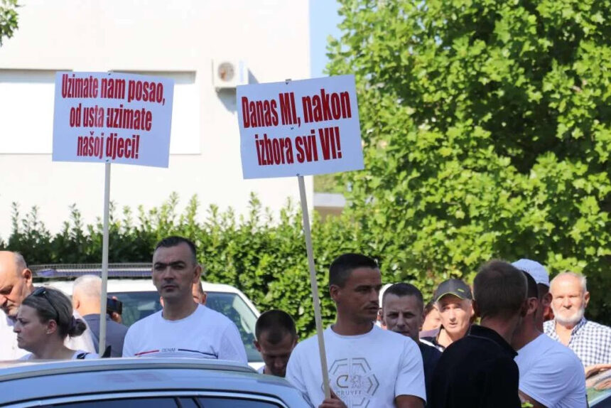 Otpušteni radnici u Mostaru: Otkazi su nezakoniti, nećemo biti robovi!