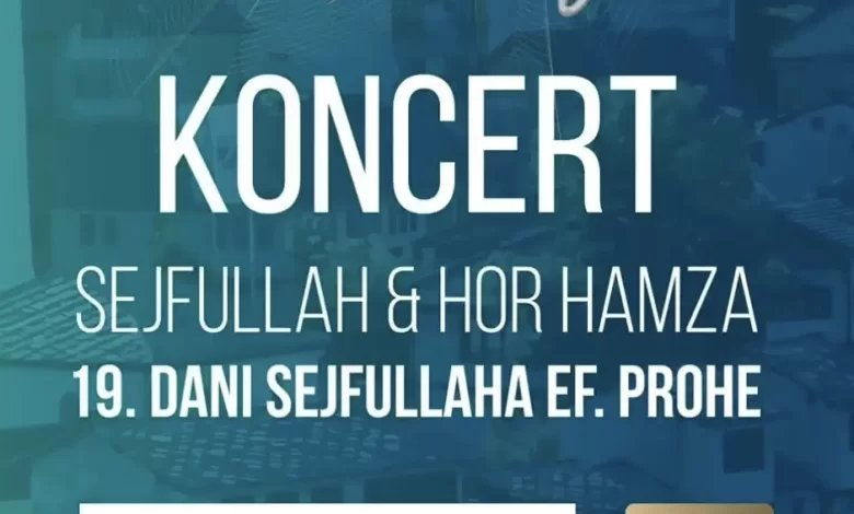 Obavijest za posjetioce: Promijenjena lokacija koncerta „Sejfullah & Hor Hamza