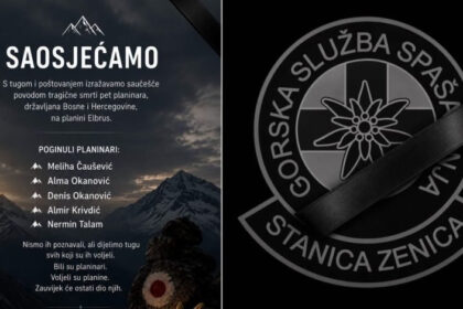 GSS Prenj Konjic i GSS Stanica Konjic odali počast stradalim planinarima na Elbrusu