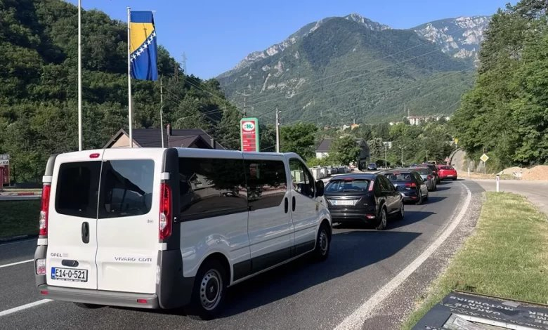 BIHAMK: Kolone gdje god da krenete, posebno frekventna dionica Čelebići – Konjic