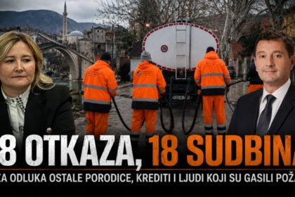 Valja živjeti sa ovakvim odlukama: Iza 18 otkaza u mostarskom Komunalnom ostale su porodice, krediti i borba za goli život