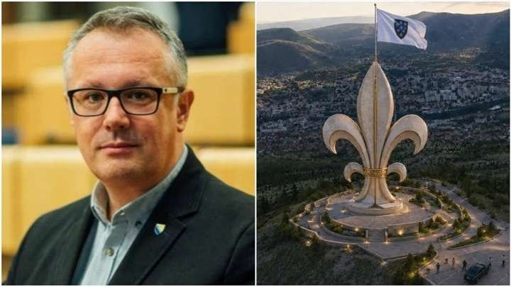 SIMBOL SJEĆANJA Sanel Kajan predložio izgradnju spomenika Ljiljan na Fortici iznad Mostara