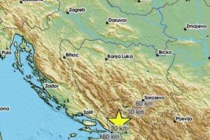 Tresla se Hercegovina: Potres kod Ljubinja