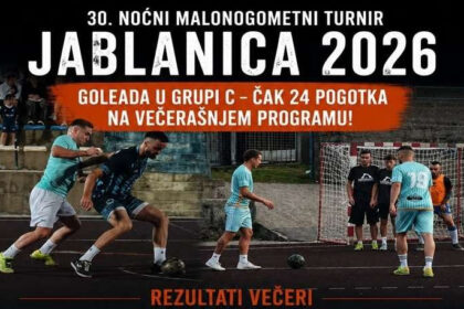 Turnir Jablanica 2026: Goleada u C grupi