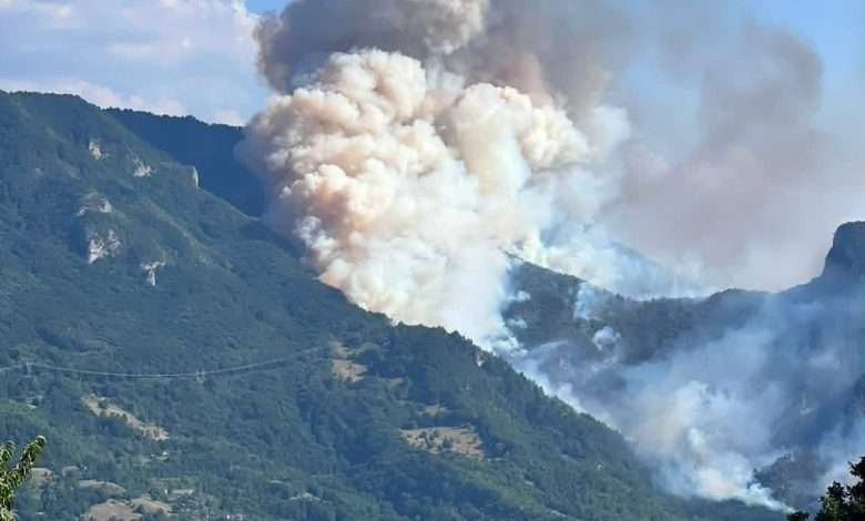 Grad Konjic zatražio međunarodnu pomoć u gašenju požara