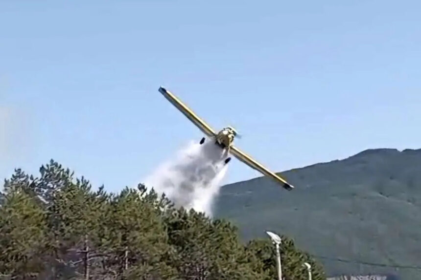 Air Tractori 22 puta nadlijetali i gasili požare koji su se iz Širokog Brijega proširili na općinu Čitluk