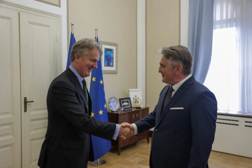 Komšić sa Reillyem: Oproštajna posjeta britanskog ambasadora