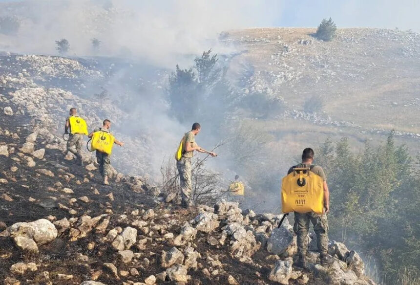 Resursi OS BiH i danas angažovani na gašenju požara