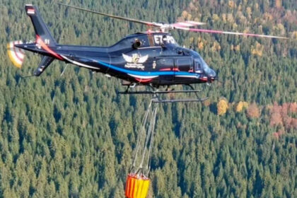 Helikopter tokom akcije koristio vodu iz jednog od jezera na Ravnoj planini, što je omogućilo brže vraćanje na požarište i nastavak gašenja