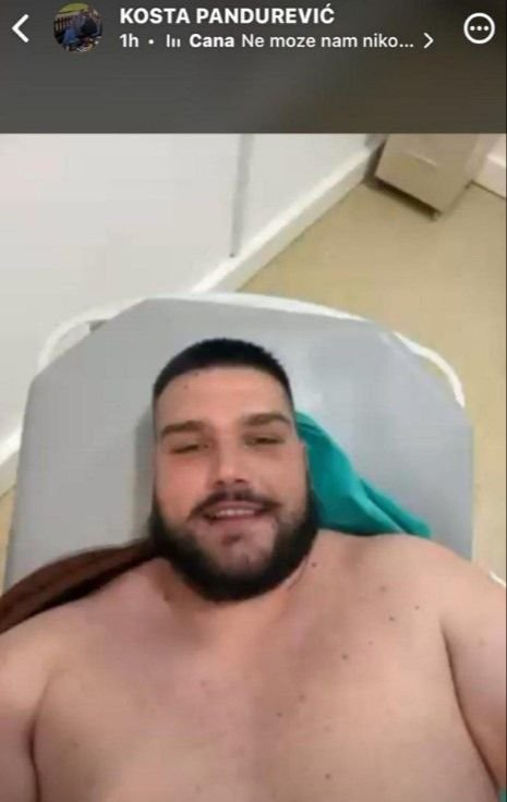 Ranjeni Kosta Pandurević objavio fotografiju iz bolnice: "Ne može nam niko ništa"