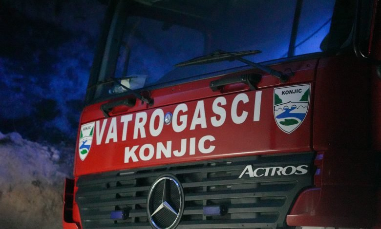 Požari kod Konjica i dalje aktivni, vatra prijeti kućama: Građani uznemireni, gašenje se nastavlja tokom noći