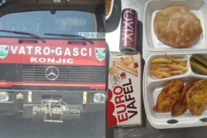 Divan gest | Mostarci pripremili hranu za vatrogasce iz Konjica: Hvala što čuvate naše ljude