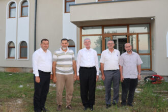 Zvornik: Muftija Fazlović obišao gradilište džamije u Glumini