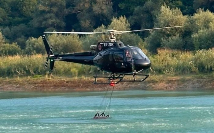Pomoć građanima: Helikopter koji je nabavila Vlada ZDK gasi požar u HNK