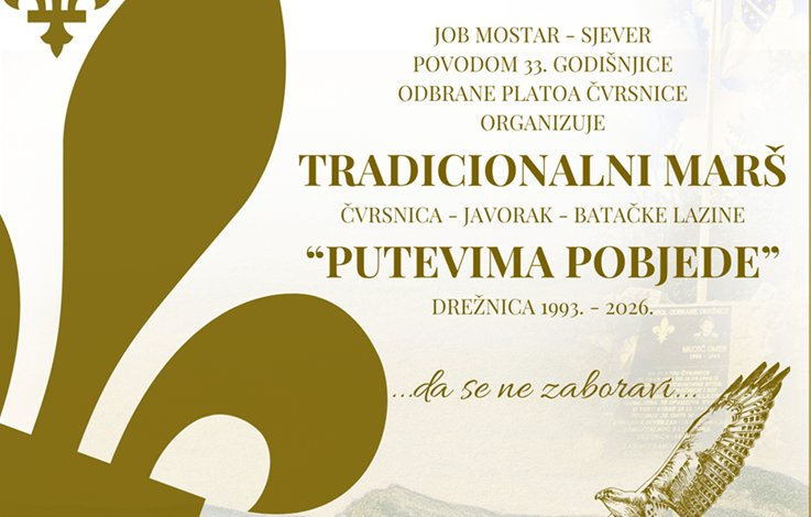 U NEDJELJU, 9. AUGUSTA, TRADICIONALNI MARŠ NA ČVRSNICU