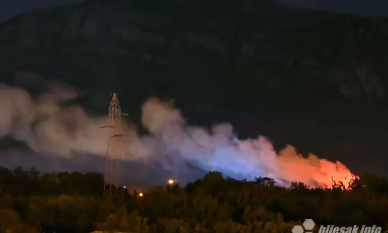 Požar na deponiji Uborak još uvijek aktivan
