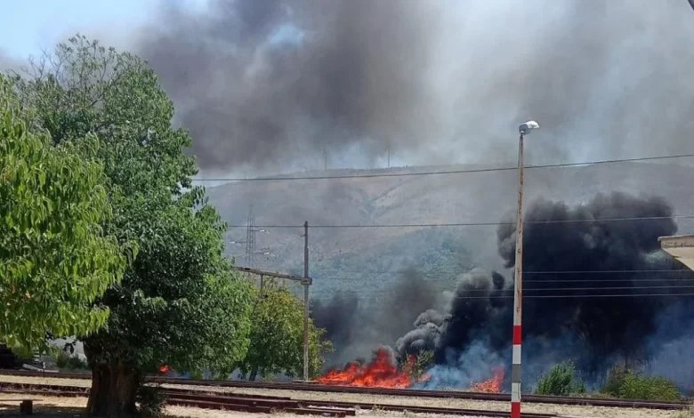 Veliki požar u mostarskom naselju Raštani