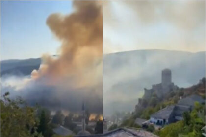 Veliki požar kod Počitelja, ugrožen Stari grad