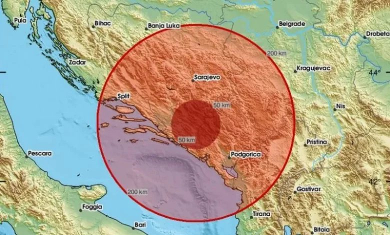 Zemljotres pogodio BiH, osjetio se i u Trebinju i Dubrovniku