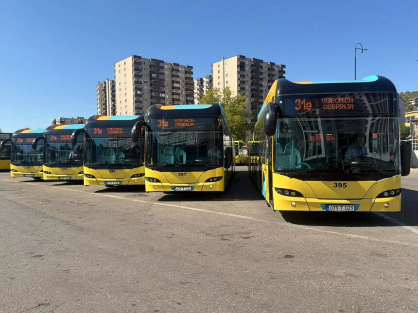 Pet novonabavljenih autobusa GRAS-a počelo saobraćati na liniji Vijećnica - Dobrinja