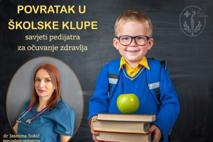 Početak školske godine: Pedijatrica dr Jasmina Sokić savjetuje kako sačuvati zdravlje djece