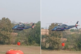 Zbog požara proglašena vanredna situacija na dijelu teritorije opštine Osmaci, helikopteri gasili vatru (FOTO)