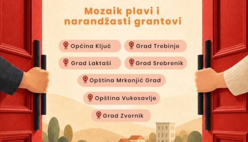 Otvoreni pozivi za Mozaik plave i narandžaste grantove za mlade u Zvorniku