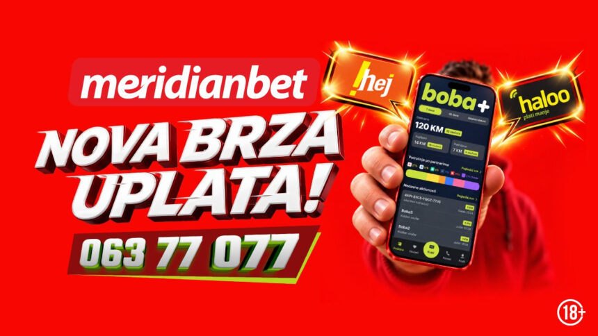 Meridian: Novi boba+ broj za brzu SMS uplatu