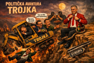Vozaču se slošilo, bager sletio niz liticu: Crvenom putniku poskok poštedio život!