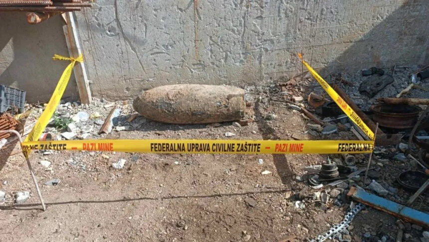 PRONAĐENA U KISELJAKU Aviobomba iz Drugog svjetskog rata mase 227 kilograma bit će uništena danas na Bjelašnici
