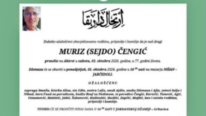 Preminuo Muriz Čengić, dugogodišnji urednik "Dnevnog avaza": Otišao je čovjek koji je odgajao generacije novinara