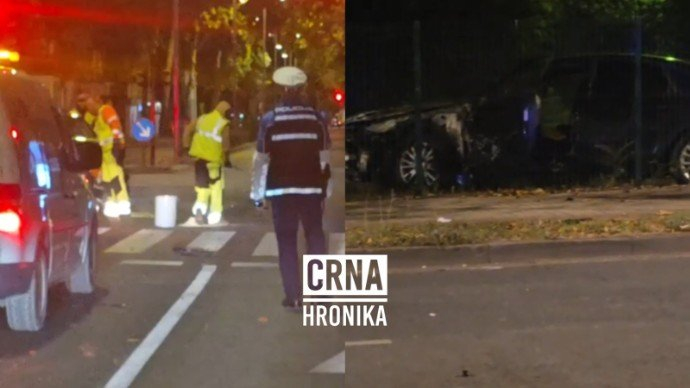 Teška nesreća u Mostaru: Sudarila se dva Audija, jedno vozilo završilo u ogradi škole
