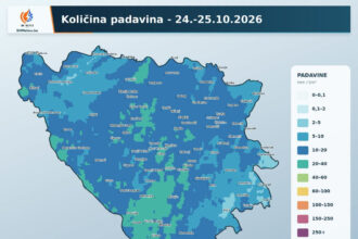 Stiže zahlađenje i nove padavine: Hoće li prvi snijeg zabijeliti planine, kakvo vrijeme čeka Podrinje?