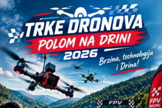 BRZINA, TEHNOLOGIJA I DRINA: Polom u subotu domaćin trka FPV dronova